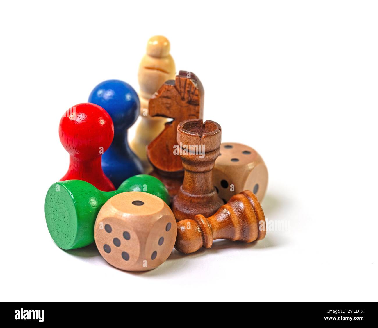 Wooden chess figures Cut Out Stock Images & Pictures - Alamy
