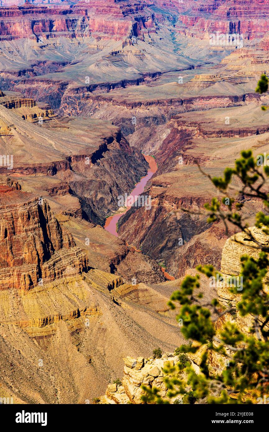 Colorado River; Grand Canyon National Park; Arizona: USA Stock Photo