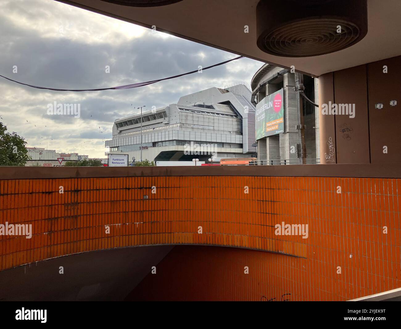 The ICC (Internationales Congress Centrum) near the Messedamm Underpass. Westend, Charlottenburg-Wilmersdorf, Berlin, Germany. 5th October 2023. - Smartphone Captured Stock Image