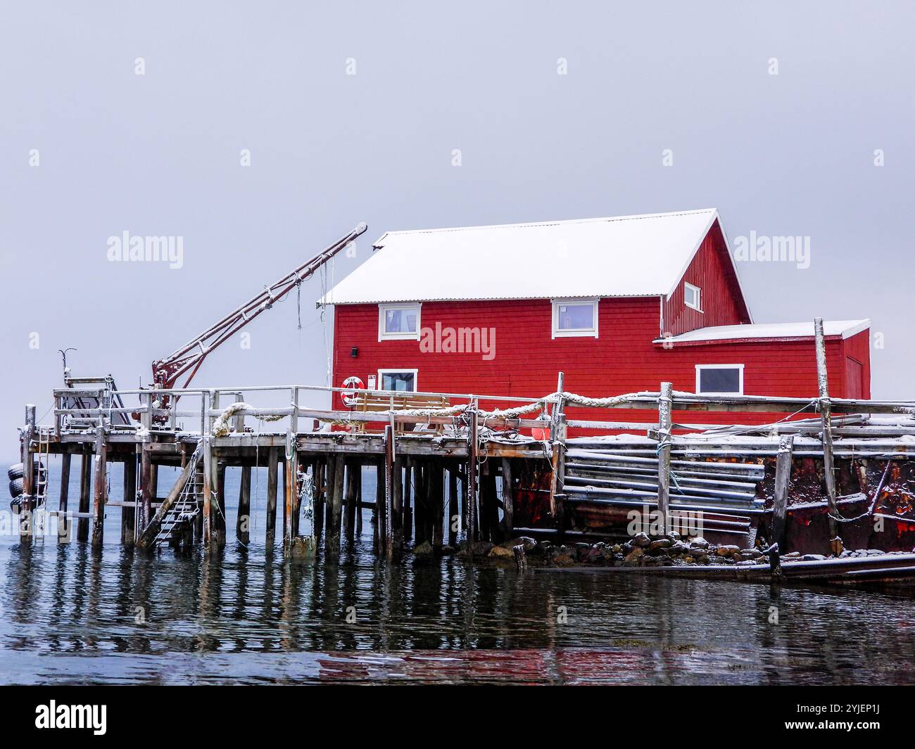 Troms og Finnmark is a Norwegian province that was created on 1 January 2020 from the merger of the provinces of Troms and Finnmark and the municipali Stock Photo
