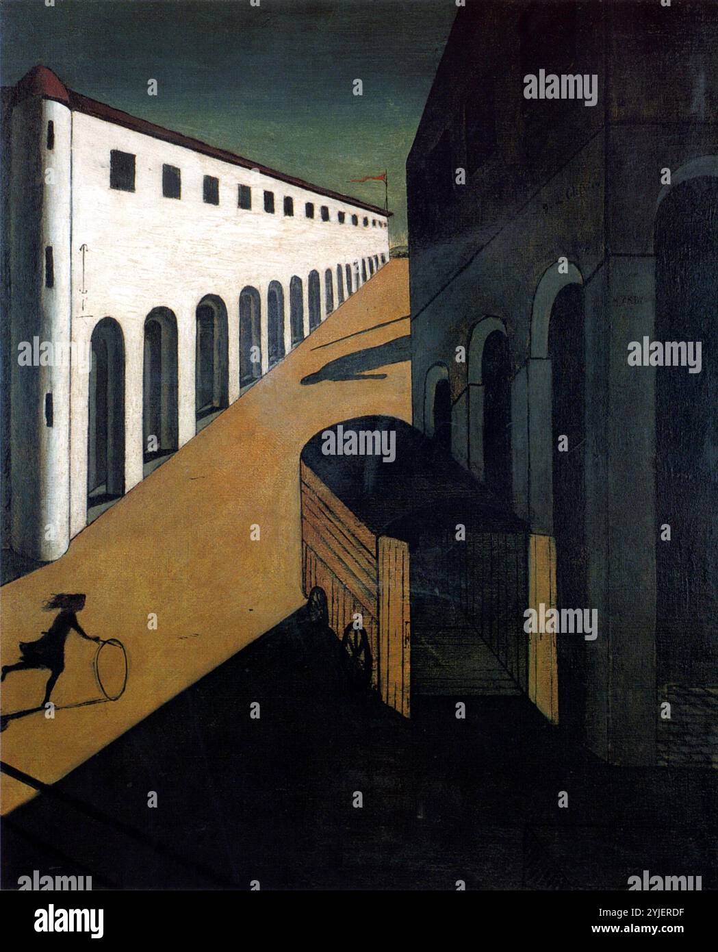 giorgio-de-chirico-mystery-street-hi-res-stock-photography-and-images
