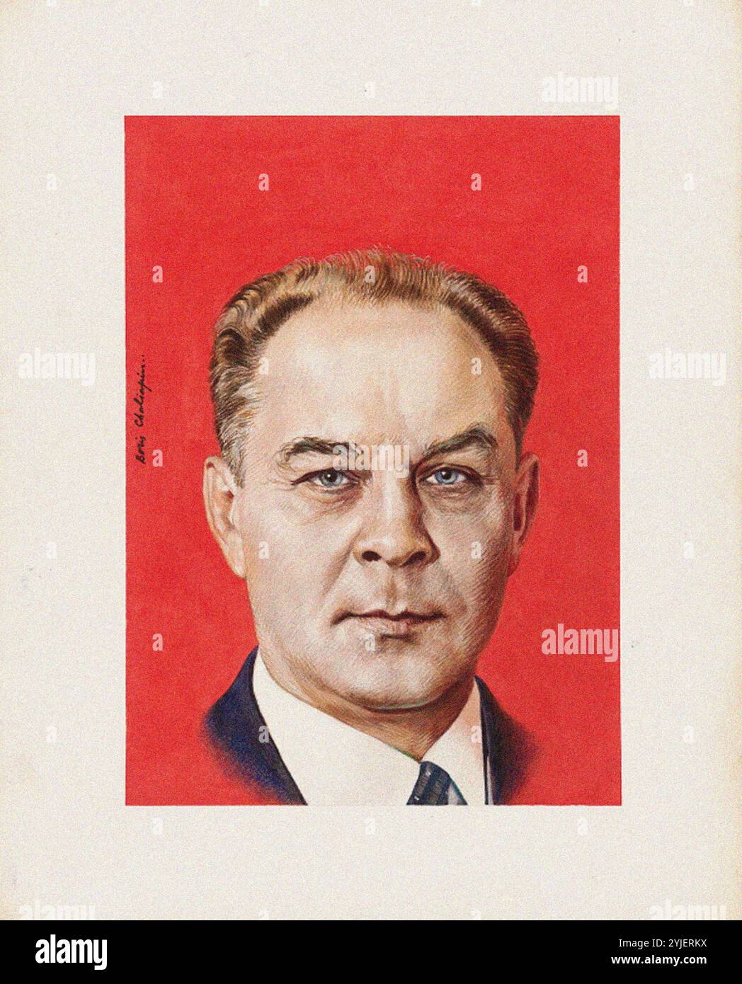 Alexander Shelepin. Museum: © Estate of Helcia Chaliapin. Author: Boris Fyodorovich Chaliapin (Shalyapin). Copyright: This artwork is not in public domain. It is your responsibility to obtain all necessary third party permissions from the copyright handler in your country prior to publication. Stock Photo