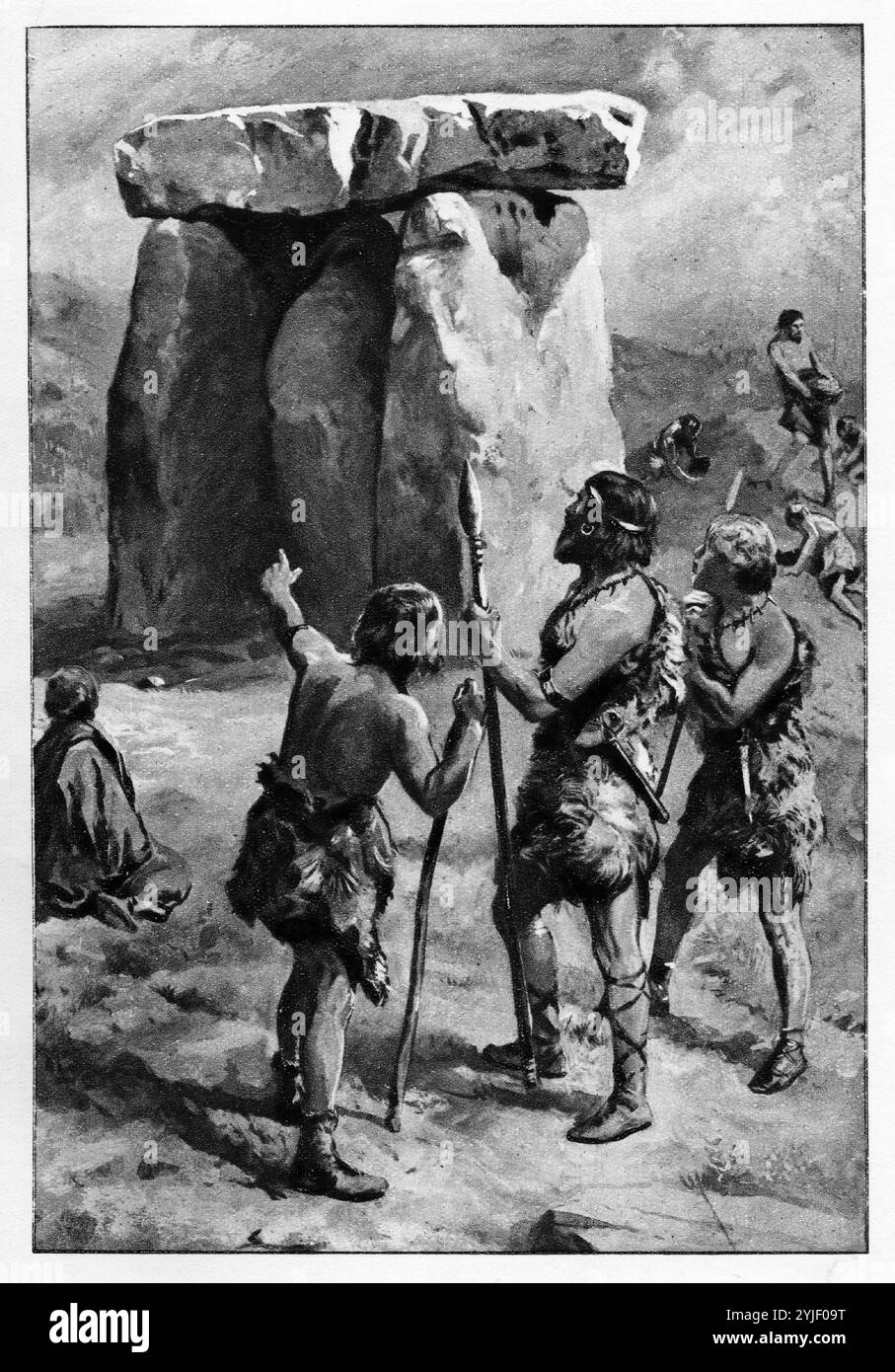 Ancient britons drawing hi-res stock photography and images