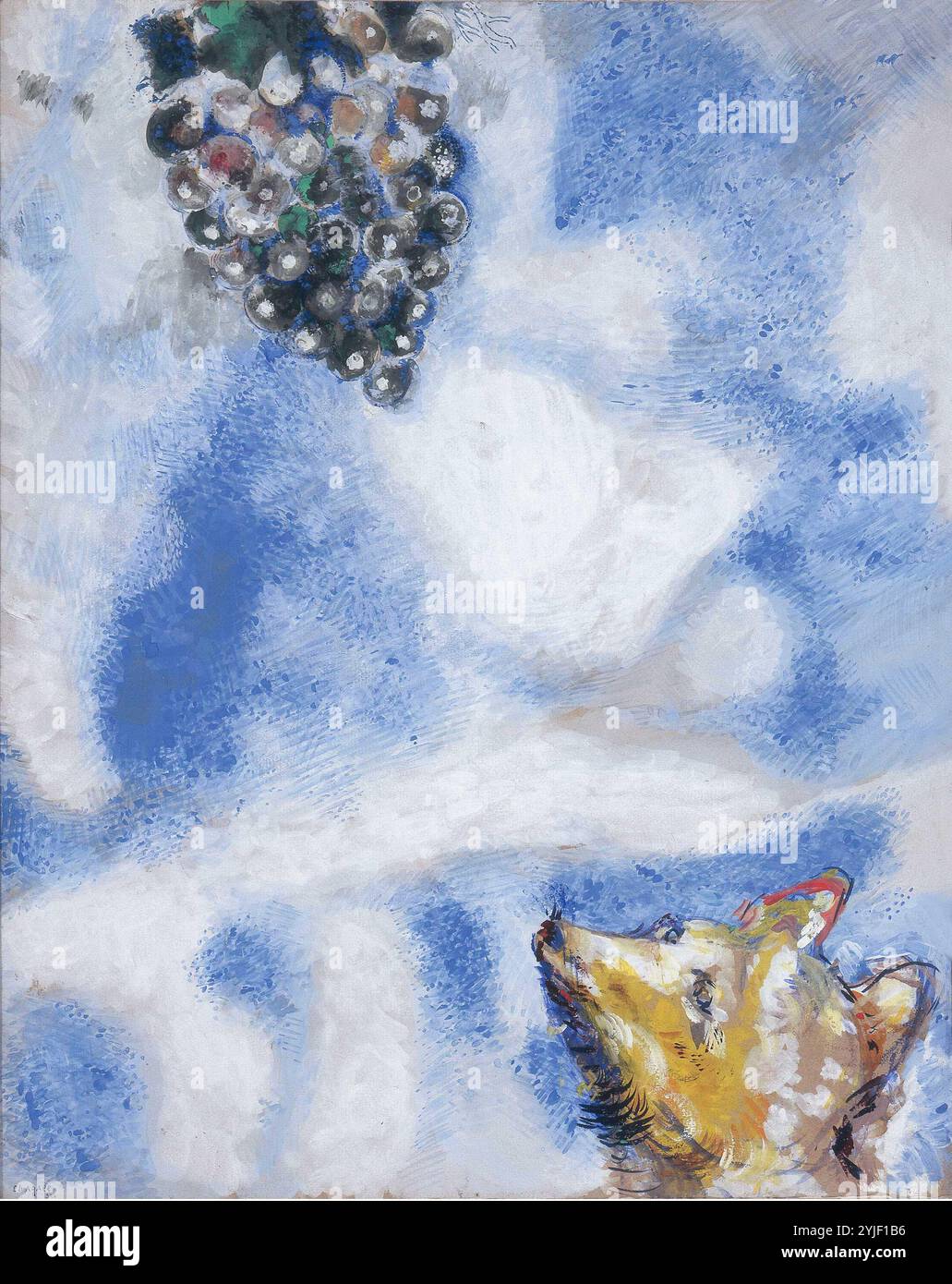 The Fox and the Grapes (Le Renard et les Raisins). Museum: PRIVATE ...