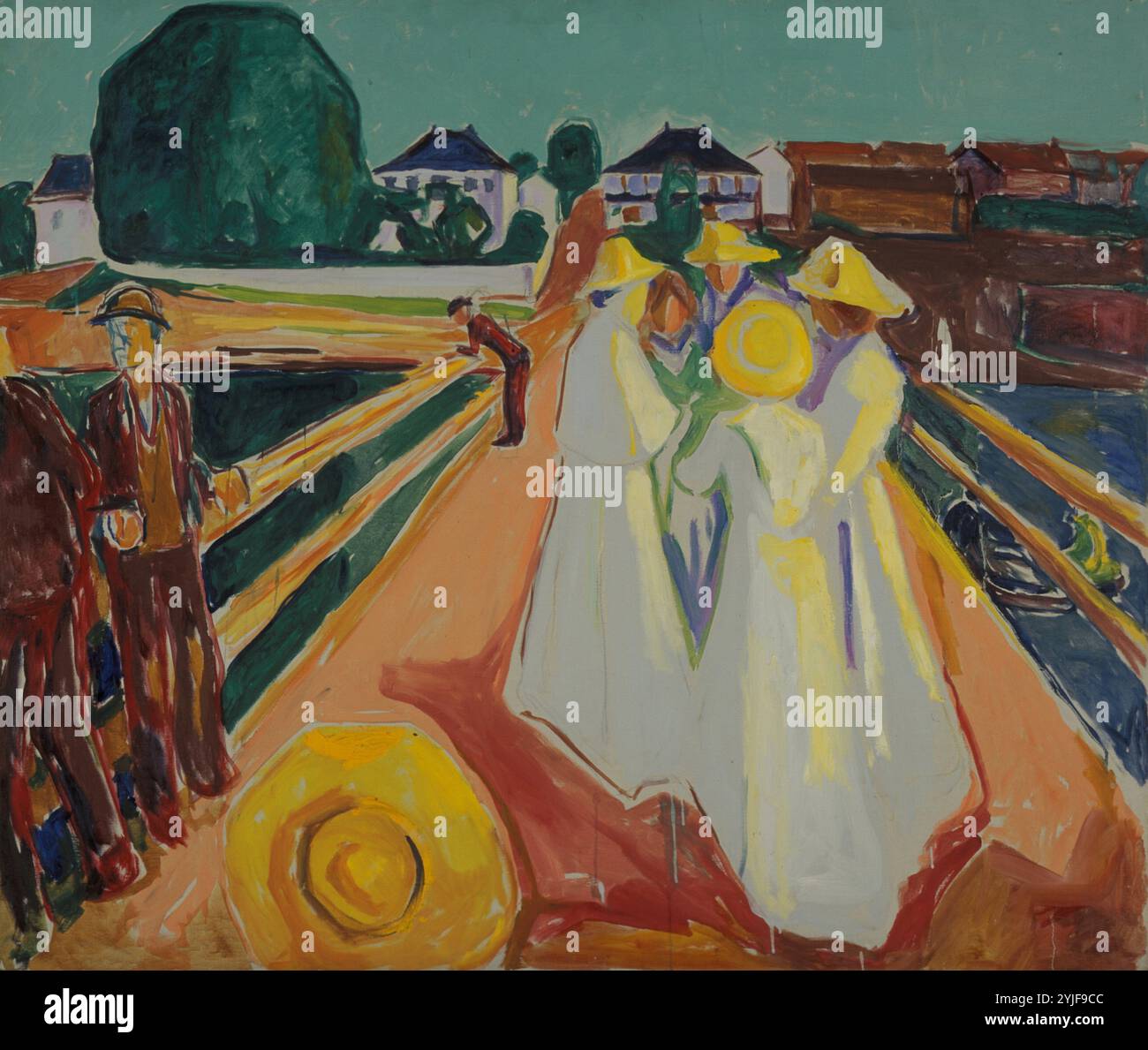 Women on the bridge edvard munch hi-res stock photography and images ...