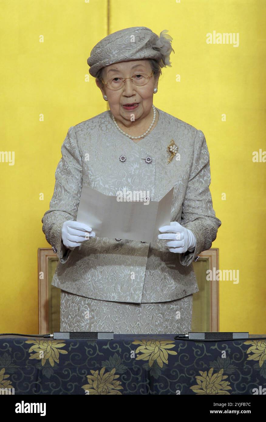 Princess Yuriko The file photo shows Princess Yuriko Mikasa of Japan attends the ...
