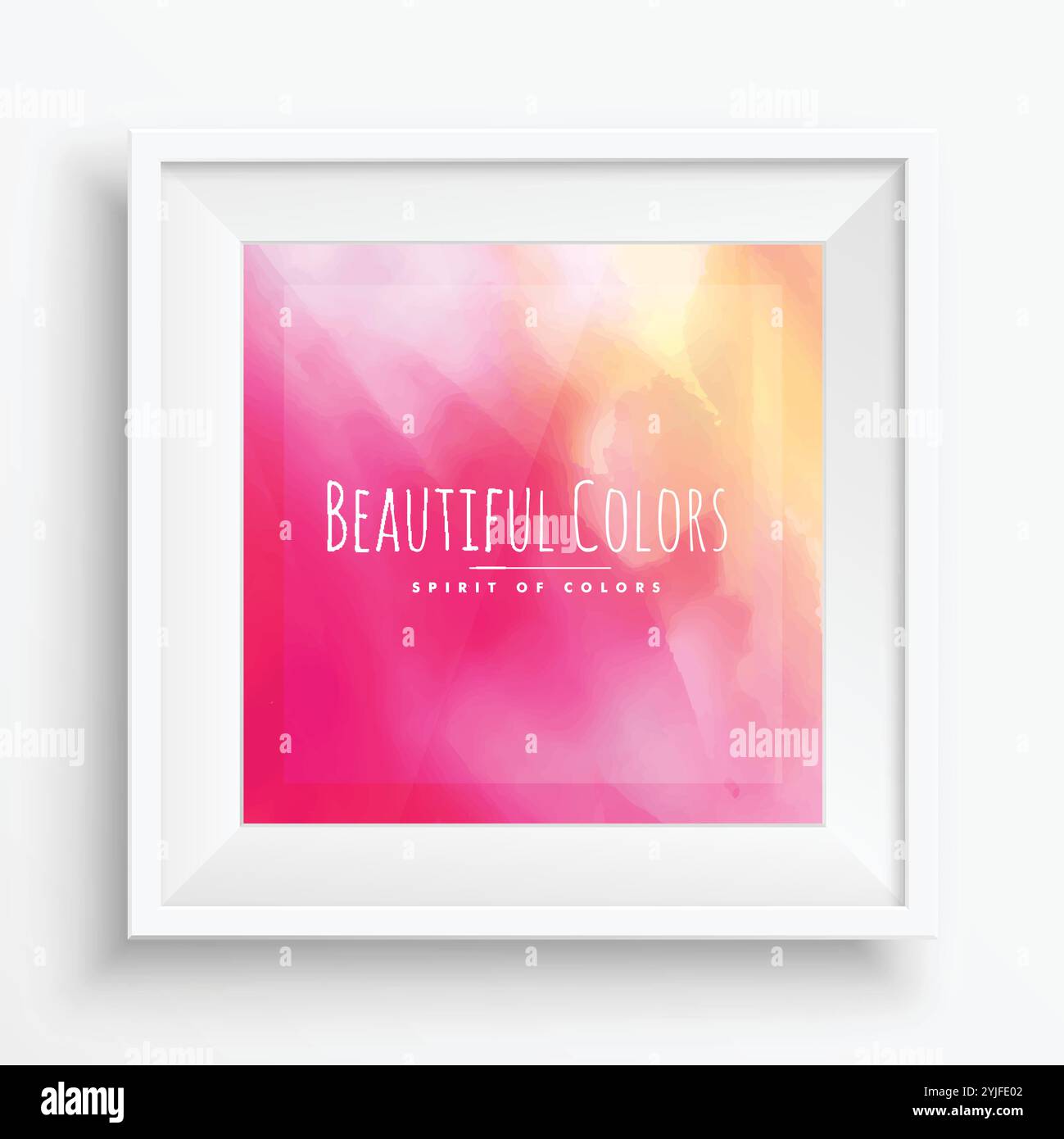 beautiful colors in realistic frame Stock Vector Image & Art - Alamy