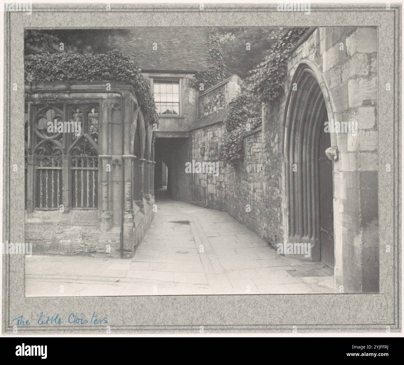 The Little Cloisters. Artist: Frederick H. Evans (British, London 1853-1943 London). Dimensions: 11.4 x 15.1 cm. (4 1/2 x 5 15/16 in.). Date: ca. 1900. Museum: Metropolitan Museum of Art, New York, USA. Stock Photo