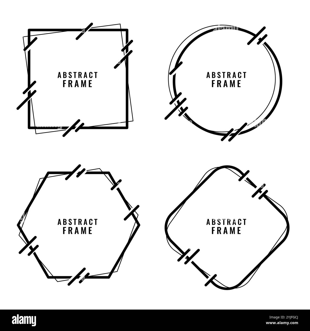Memphis frames Stock Vector Images - Alamy