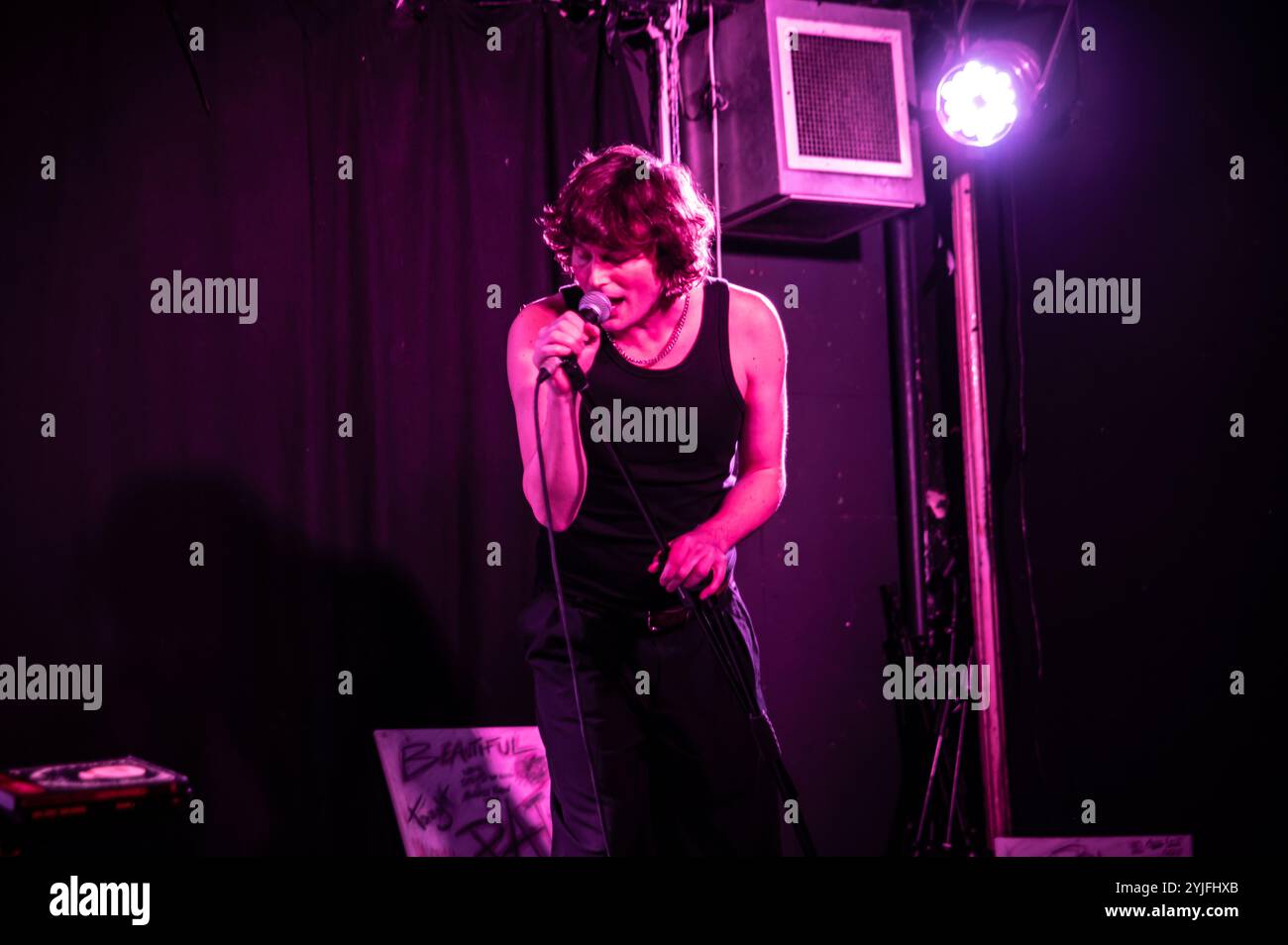 London, United Kingdom. 14th November 2024.  Trampolene singer and poet Jack Jones performs material from his recently released self titled solo album . Cristina Massei/Alamy Live News. Stock Photo