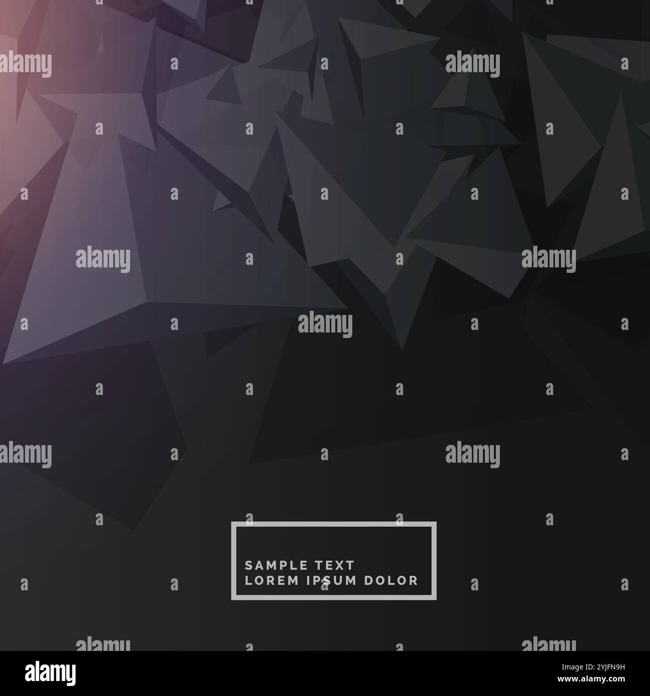black background with abstract polygon shapes Stock Vector Image & Art ...