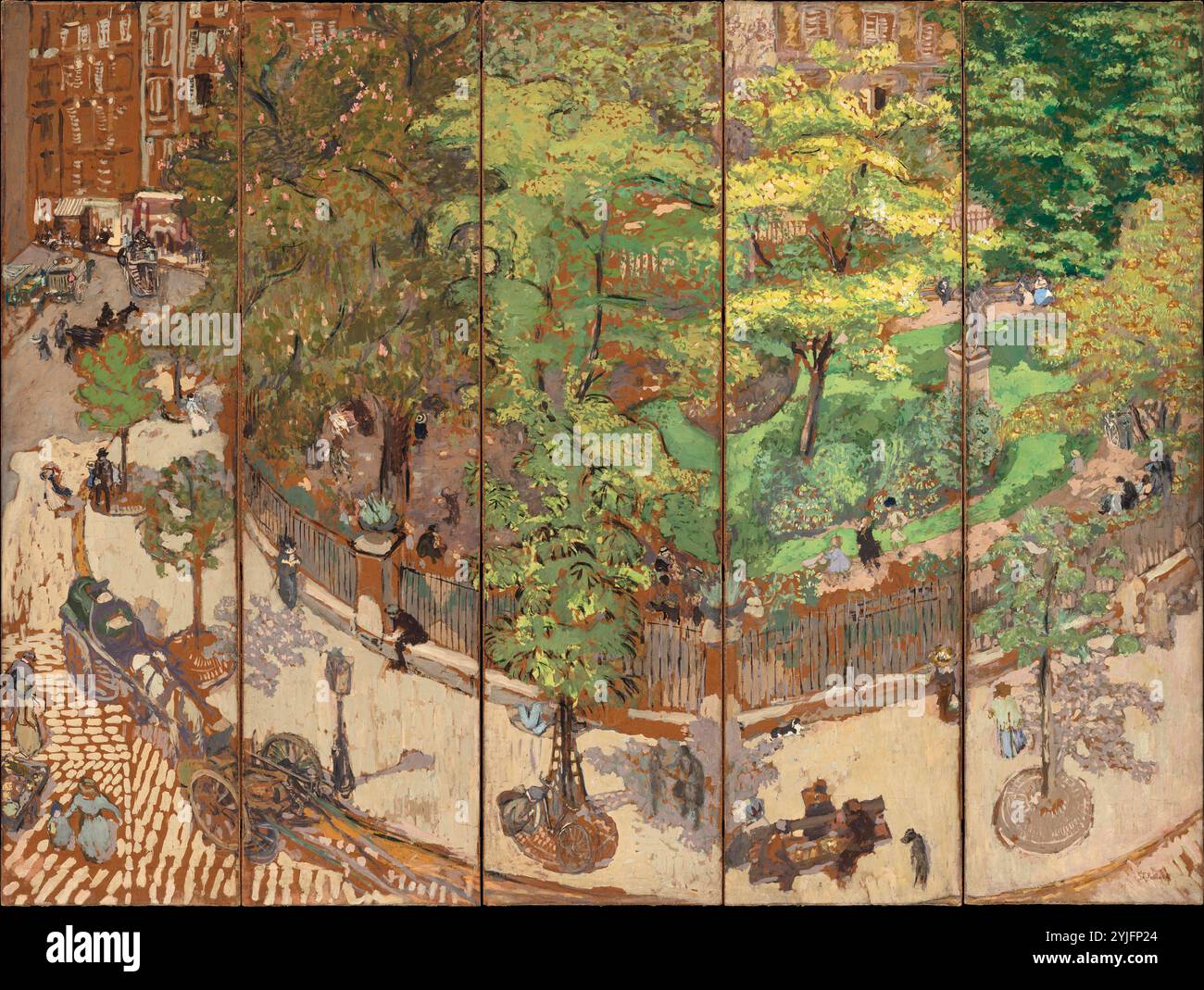 Edouard vuillard place vintimille hi-res stock photography
