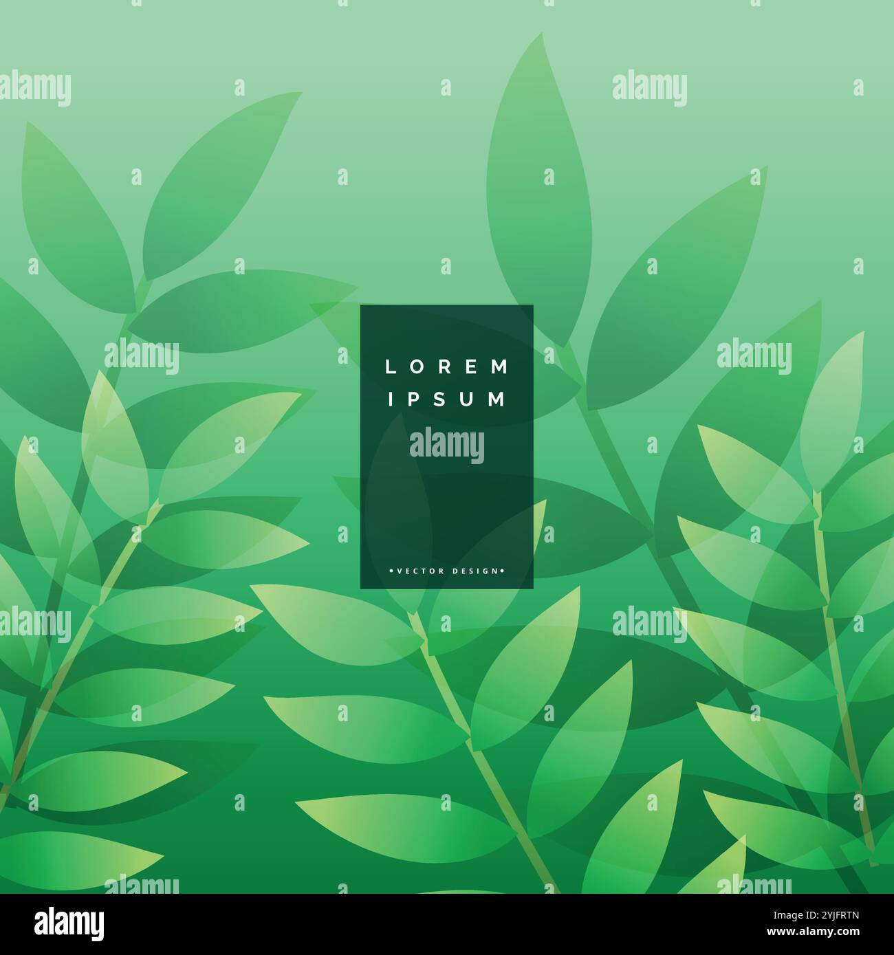 green leaves eco background design Stock Vector Image & Art - Alamy