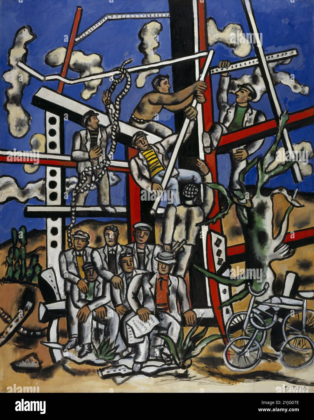 Fernand Leger national Museum. Fernand Leger Les constructeurs