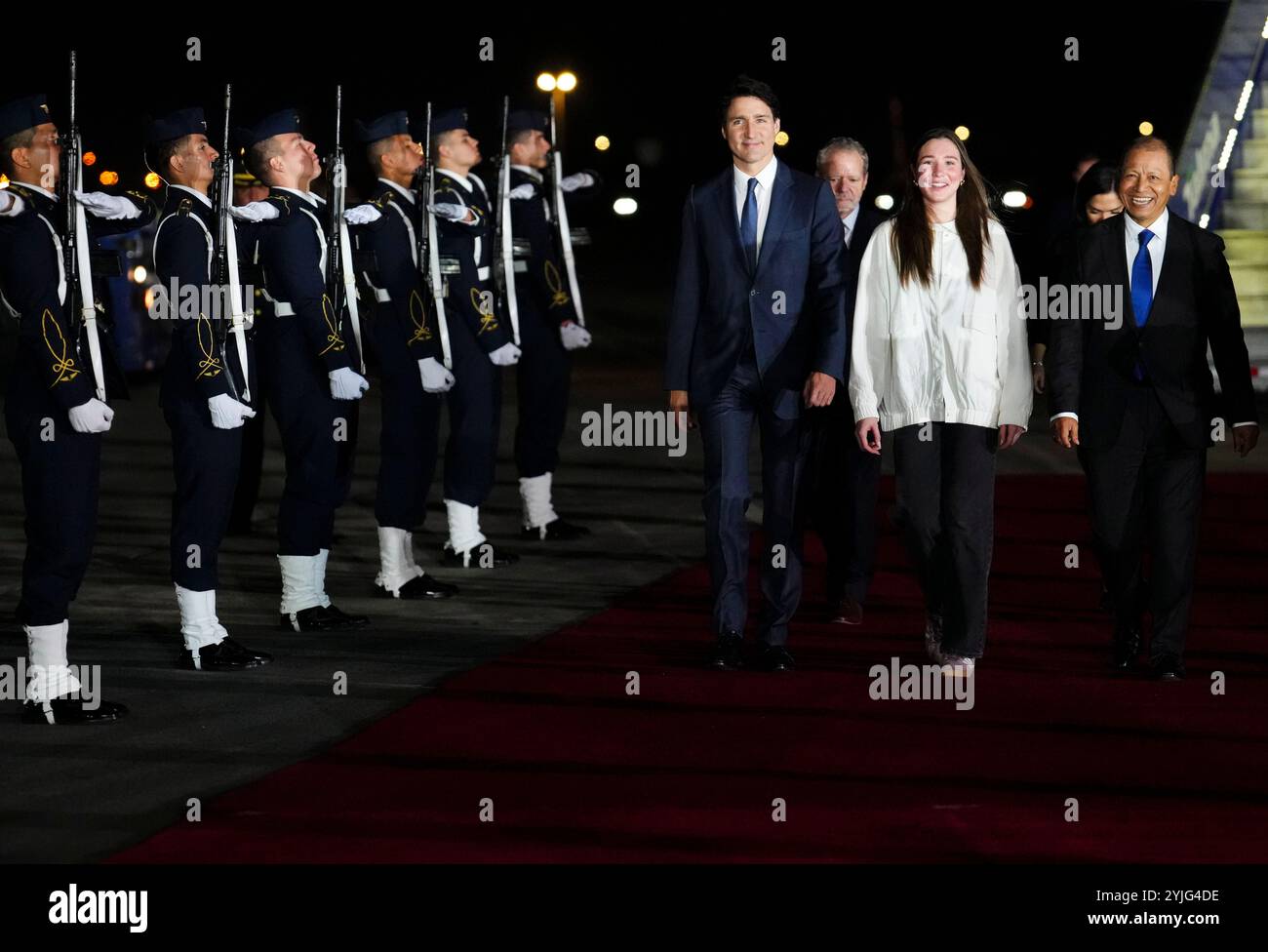Lima, Peru. 14th Nov, 2024. Prime Minister Justin Trudeau and daughter ...