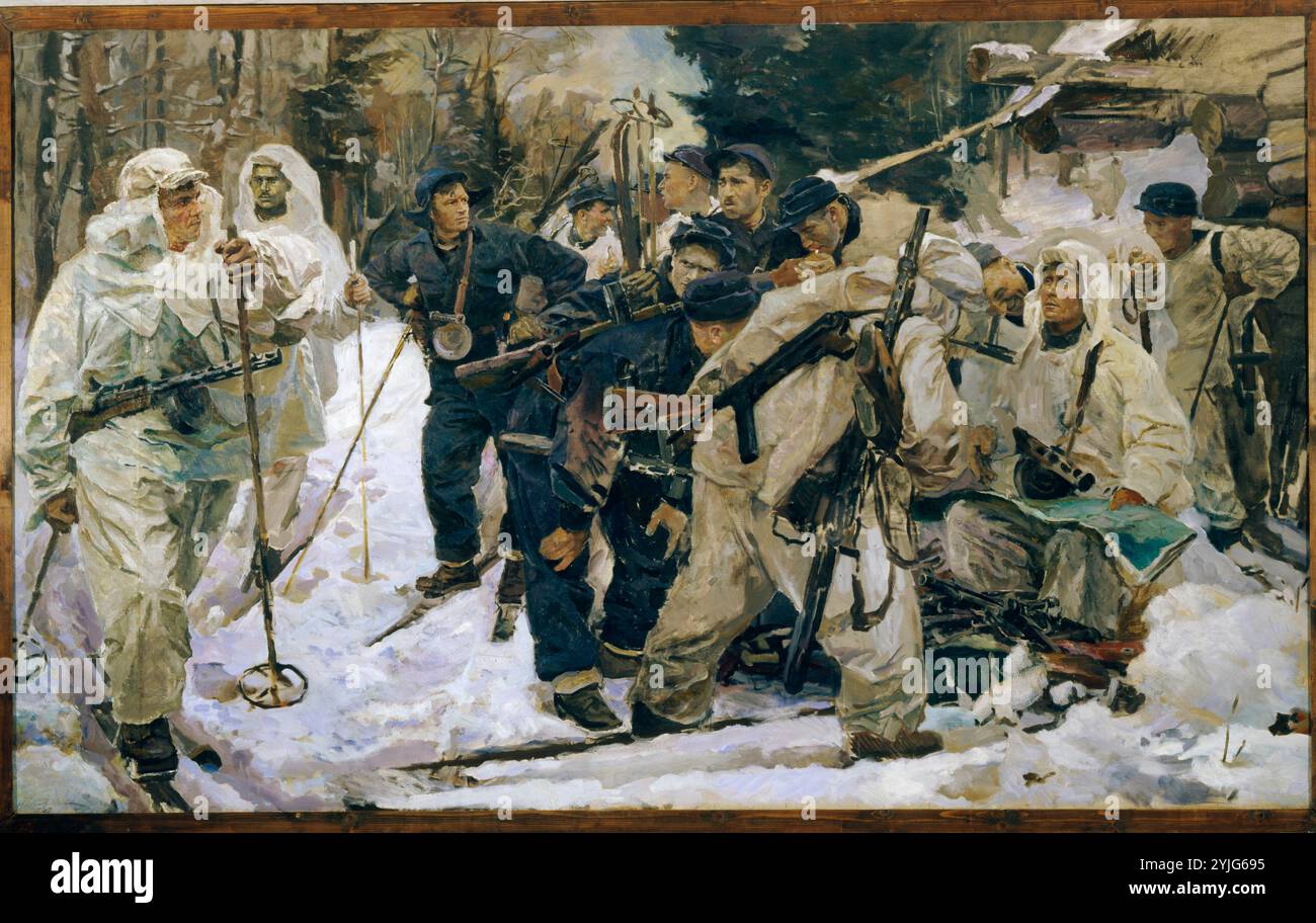 Partisan unit. Museum: State Russian Museum, St. Petersburg. Author ...