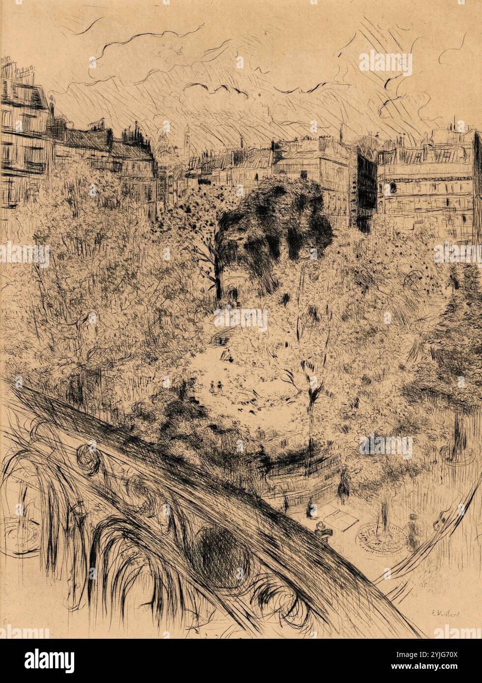 Edouard vuillard place vintimille hi-res stock photography and 