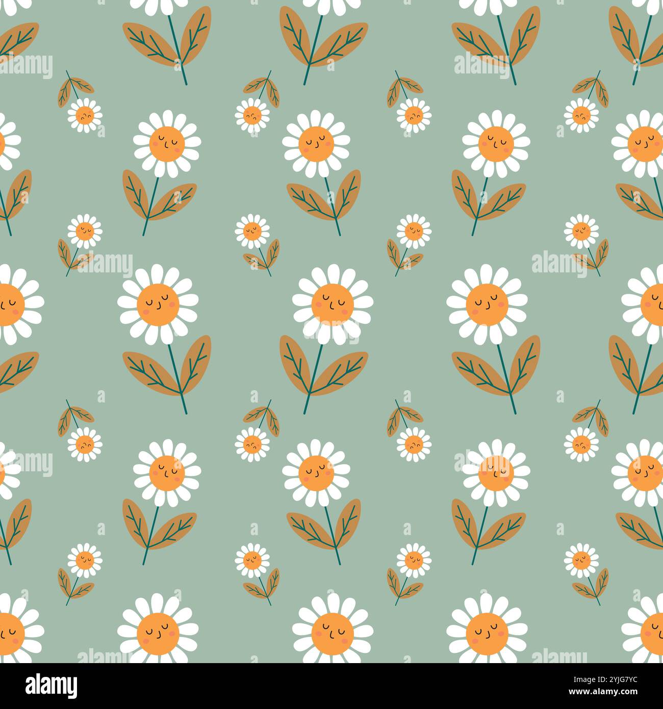 Seamless floral pattern with beautiful flowers and colors. Stock Vector