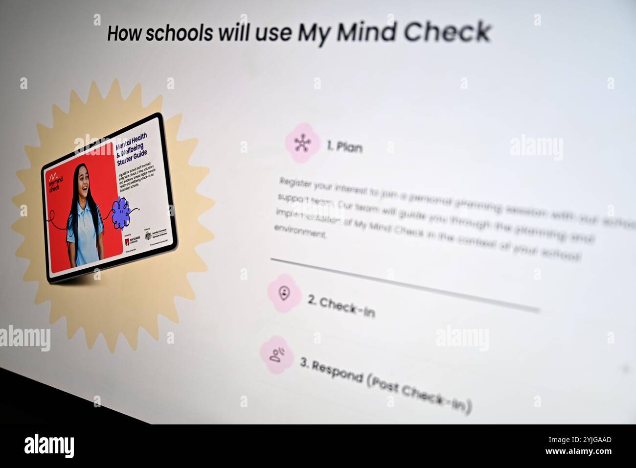 Sydney, Australia. 15th Nov, 2024. The website of My Mind Check, a free ...