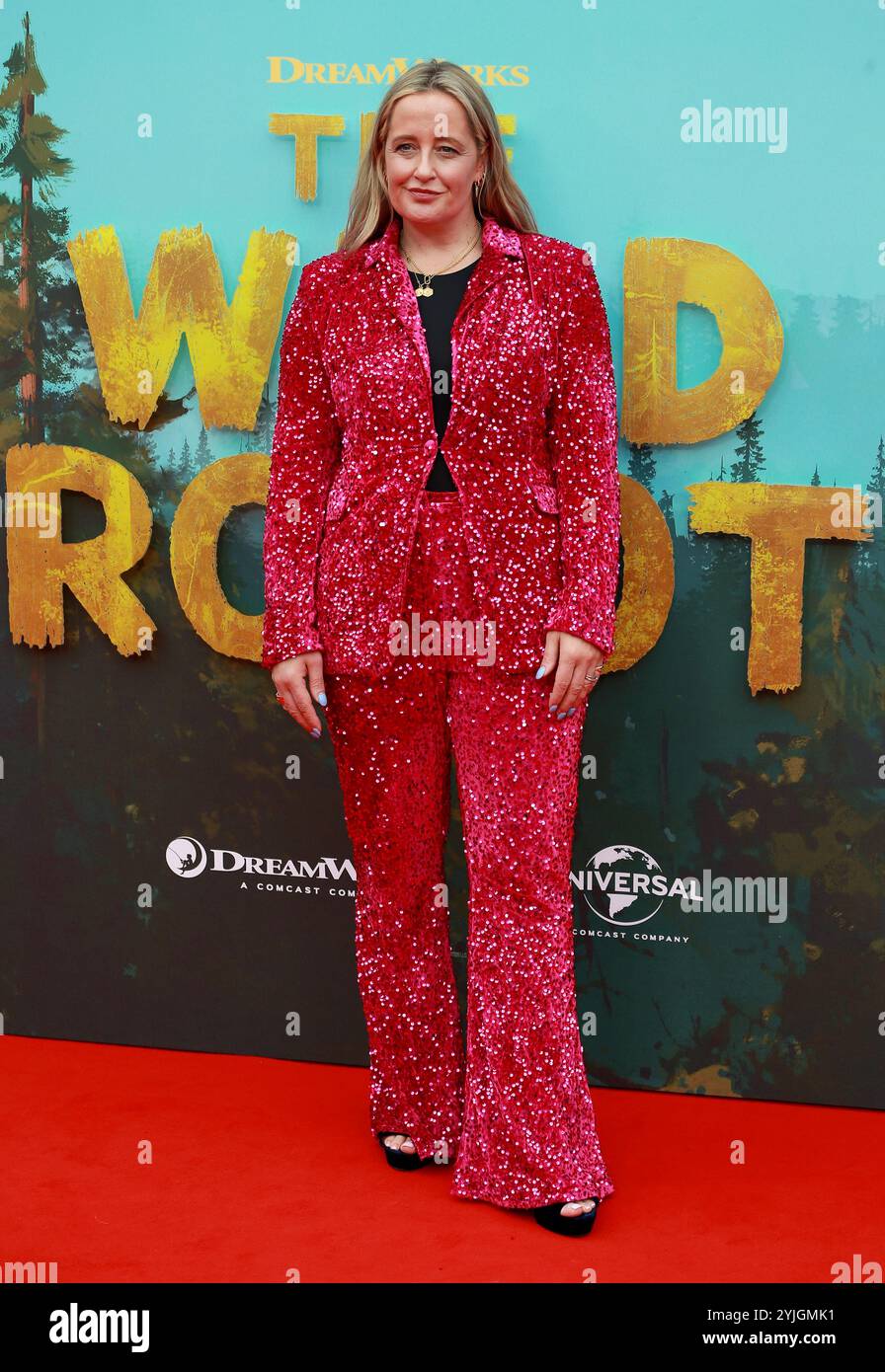 Cat Sims attends 'The Wild Robot' Headline Gala during the 68th BFI London Film Festival at The Royal Festival Hall in London. Stock Photo