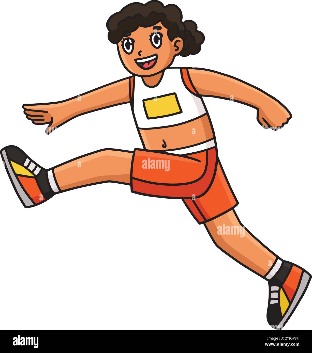 Track and Field Female High Jumping Clipart Stock Vector Image & Art ...