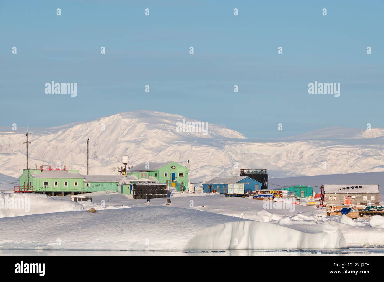 Academik Vernadsky station. Vernadsky research base in Antarctic Stock ...