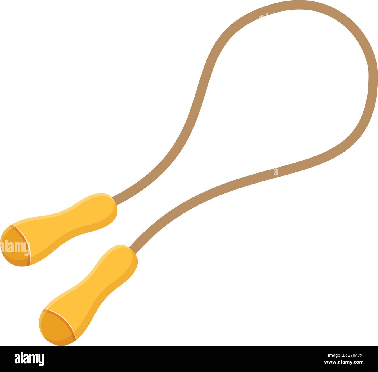 Jumping rope icon in flat style. Gymnastic equipment vector ...
