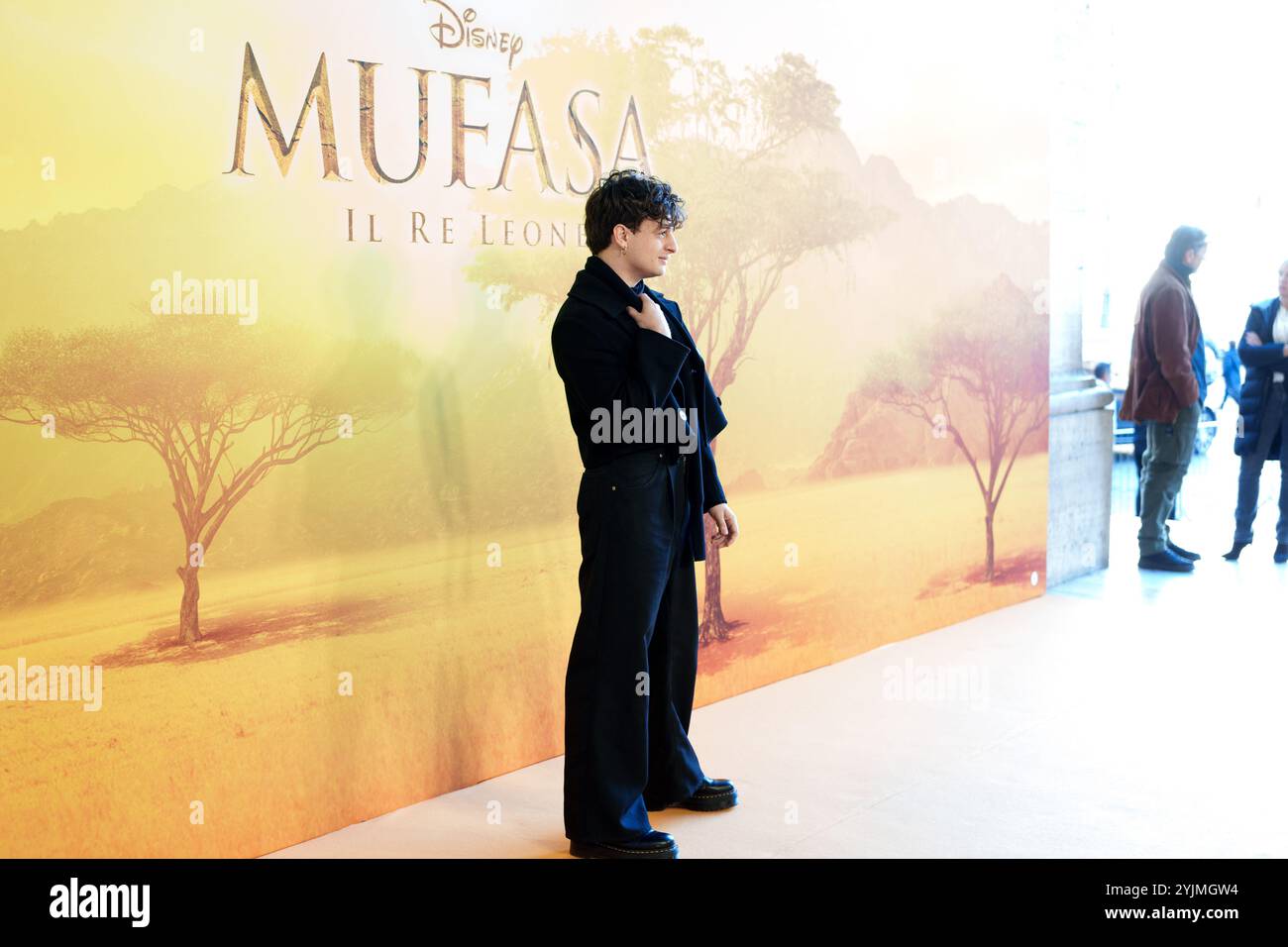 ROME, ITALY - NOVEMBER 15:  Riccardo Suarez attends the 'Mufasa: The Lion King' photocall at The Space Cinema Moderno on November 15, 2024 in Rome, It Stock Photo