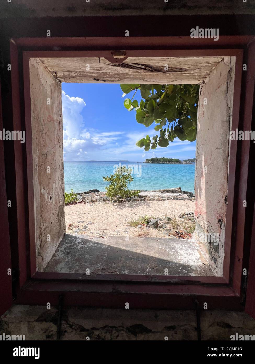 USVI view - Smartphone Captured Stock Image