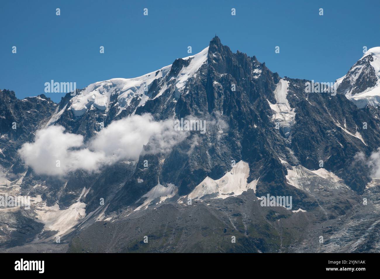 The Peak Aiguille Du Midi Chamonix Stock Photo Alamy