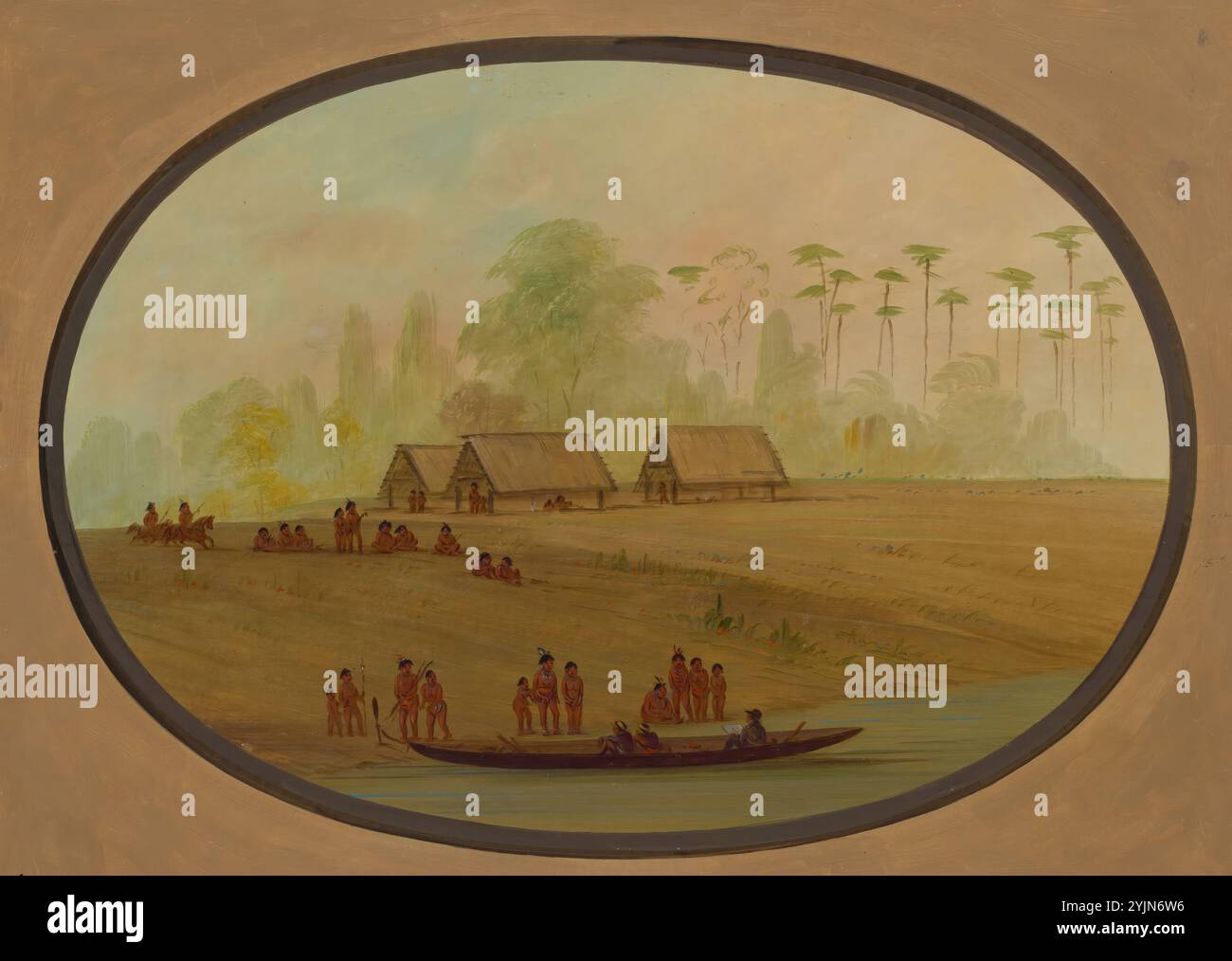 George Lengu George Catlin, American, 1796 - 1872, Painting the Lengua Chief, 1854 ...