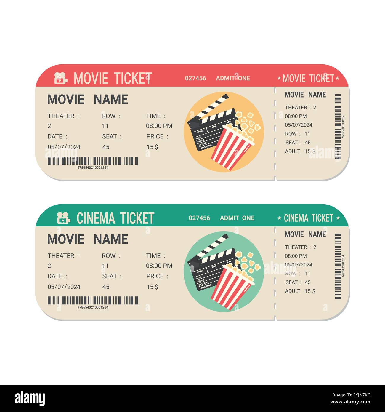 vintage-movie-ticket-template-stock-vector-images-alamy for Free Printable Fake Movie Tickets Vintage movie ticket template Stock Vector Images - Alamy for Free Printable Fake Movie Tickets