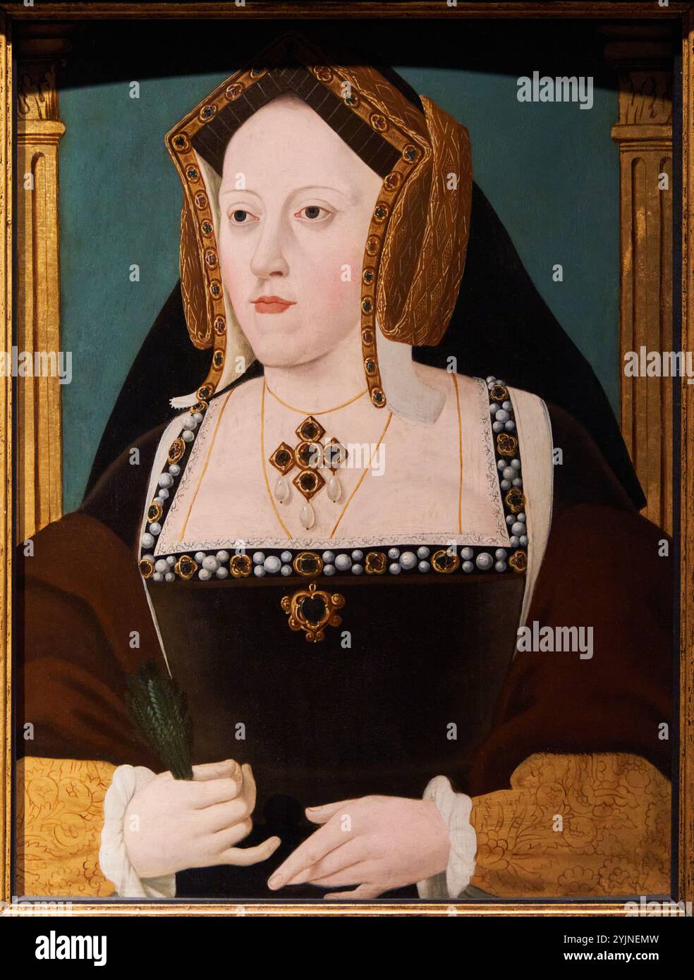 Katherine Of Aragon 1485 1536 Early 18th Century Unknown Artist katherine-of-aragon-1485-1536-early-18th-century-unknown-artist
