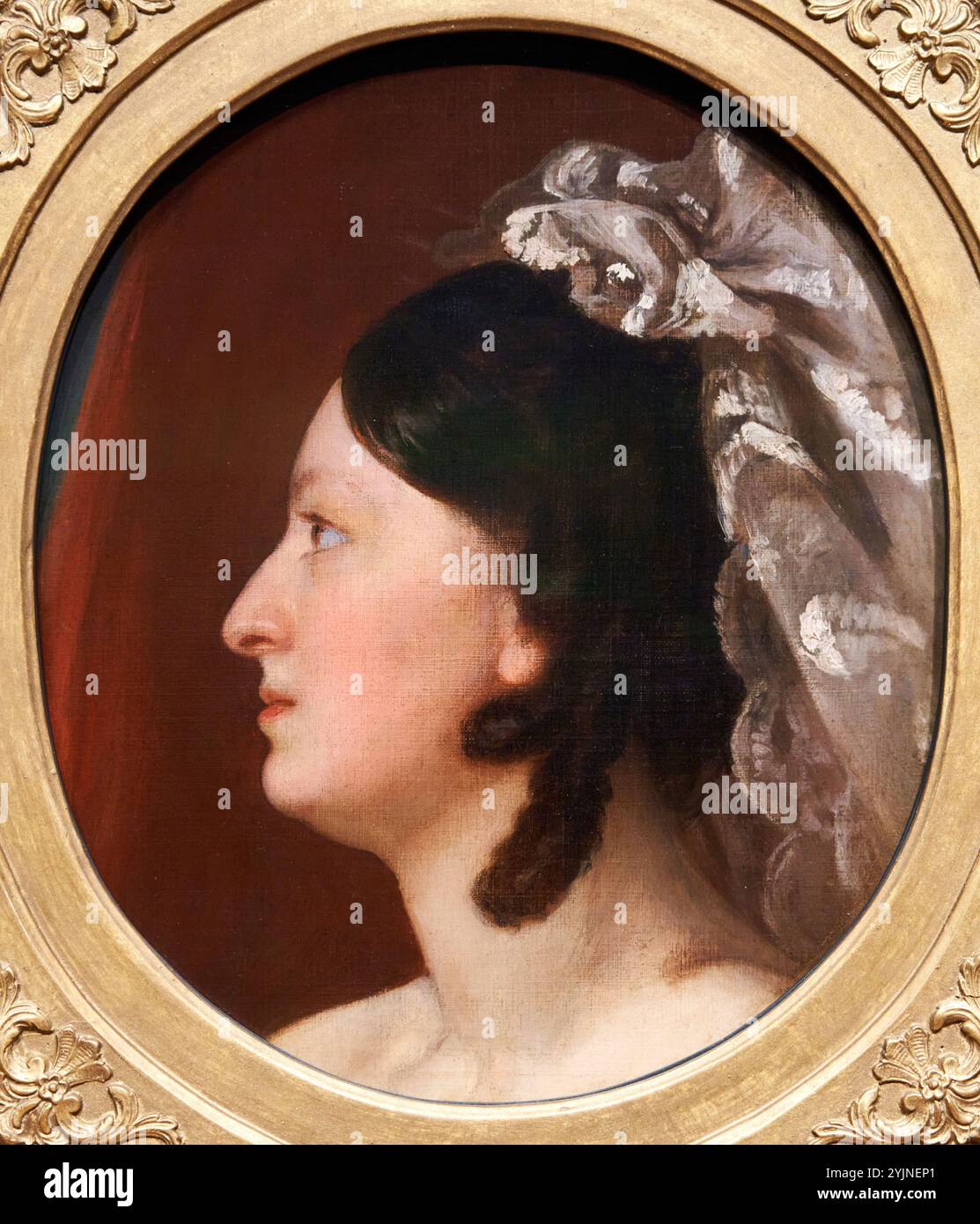 Fanny Kemble, (1809-1893), 1849, By Peter Frederick Rothermel, National Portrait Gallery, London, UK. Stock Photo