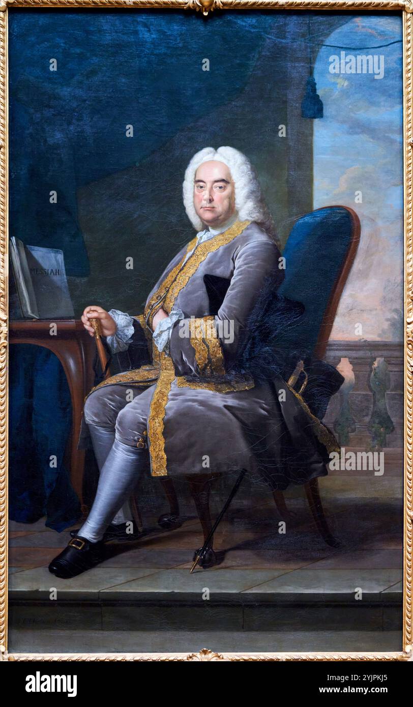 HÄNDEL PORTRAIT Thomas hudson portrait of handel hi-res stock photography and