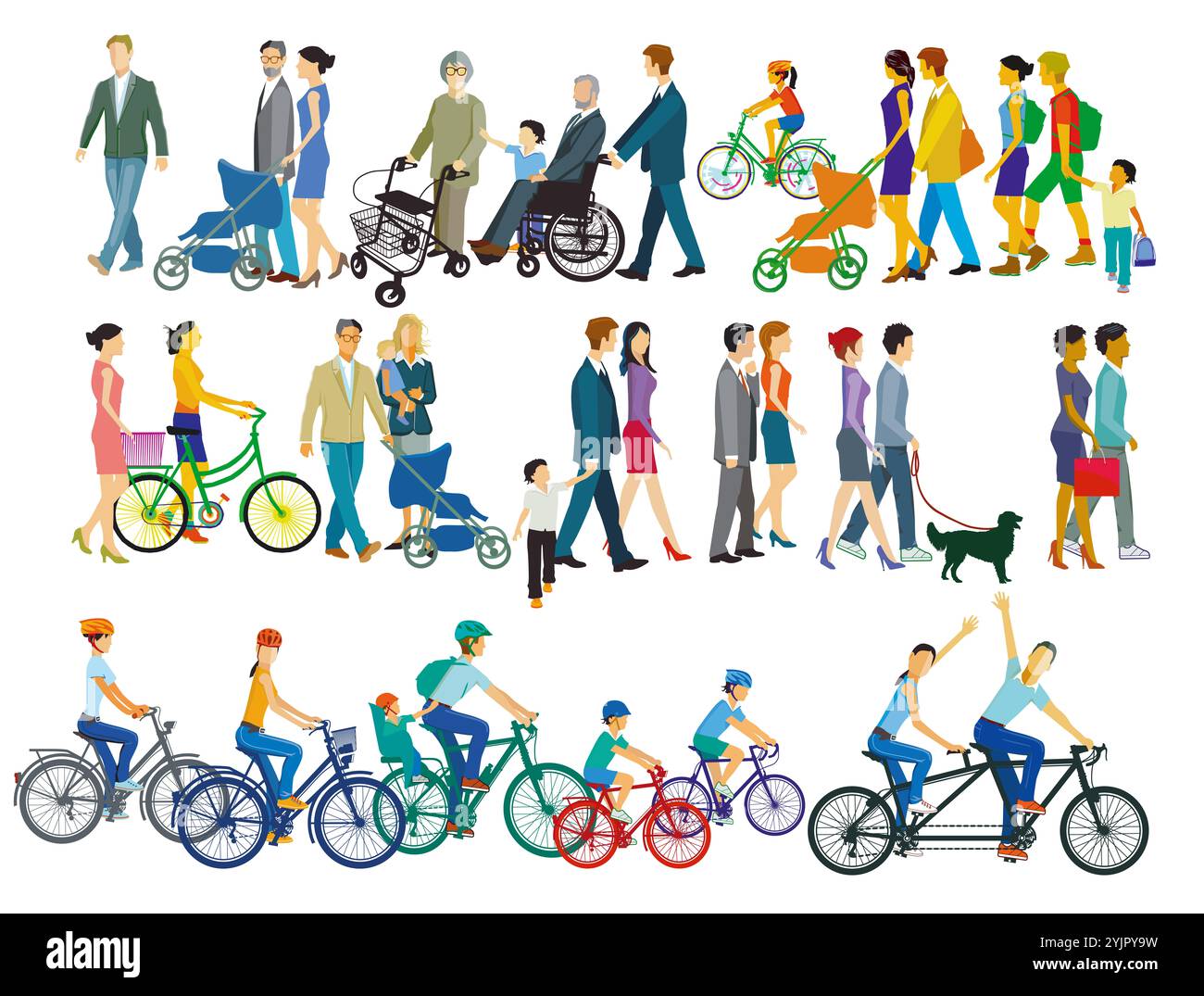 Disabled group people Cut Out Stock Images & Pictures - Alamy