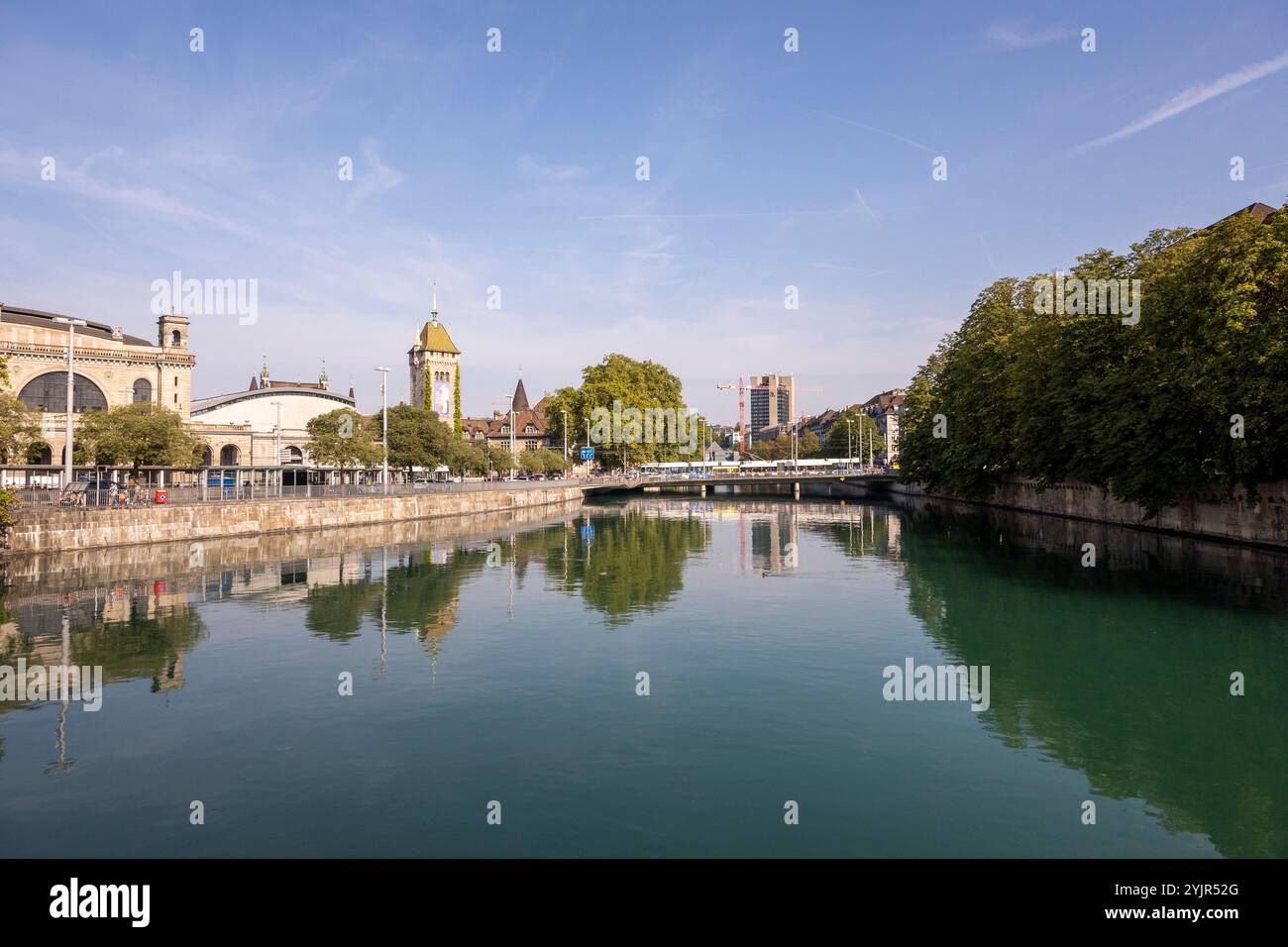 Zurich and the Limmat river Stock Photo - Alamy