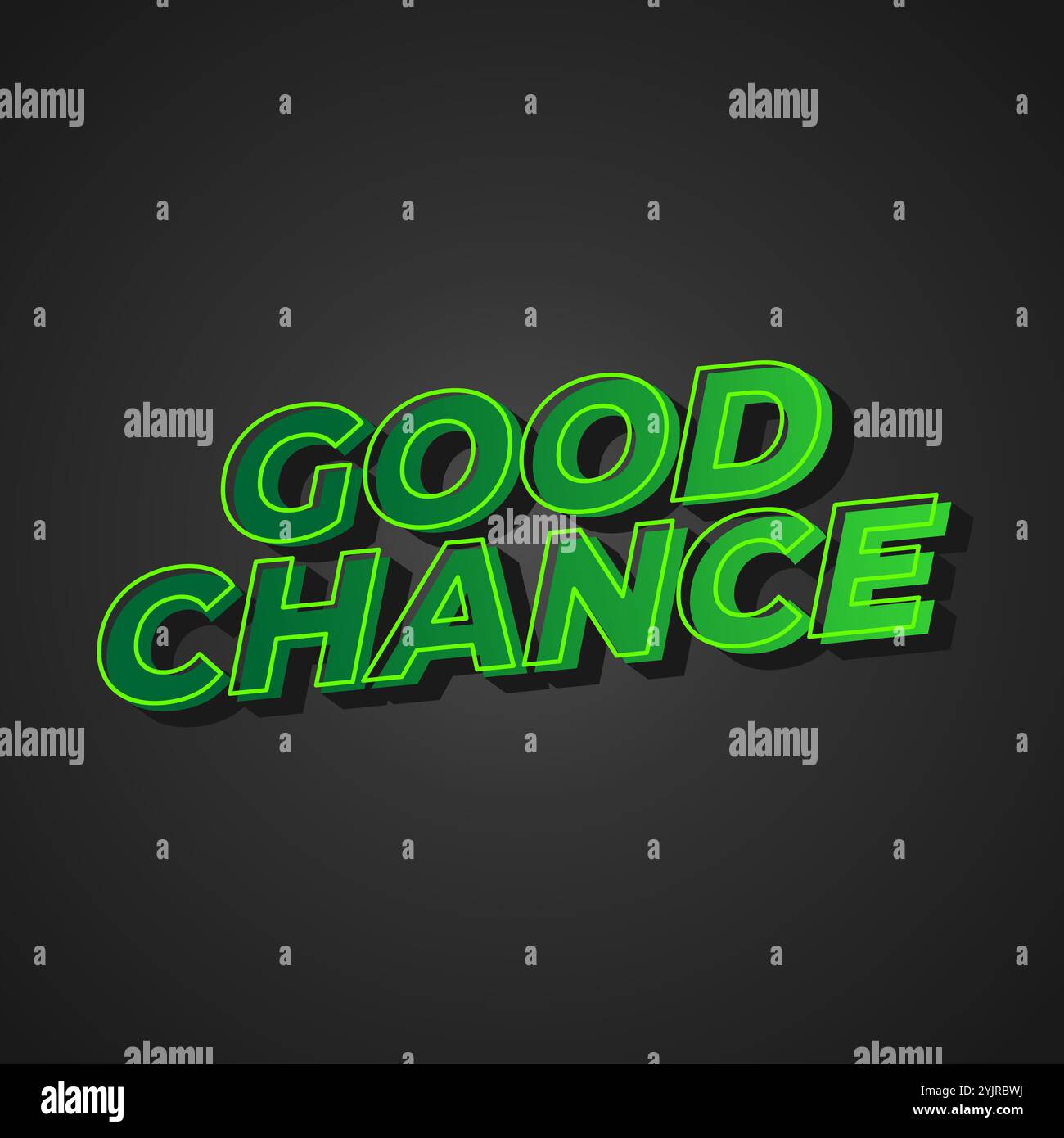 Good chance text effect design for social media ads Stock Vector Image ...