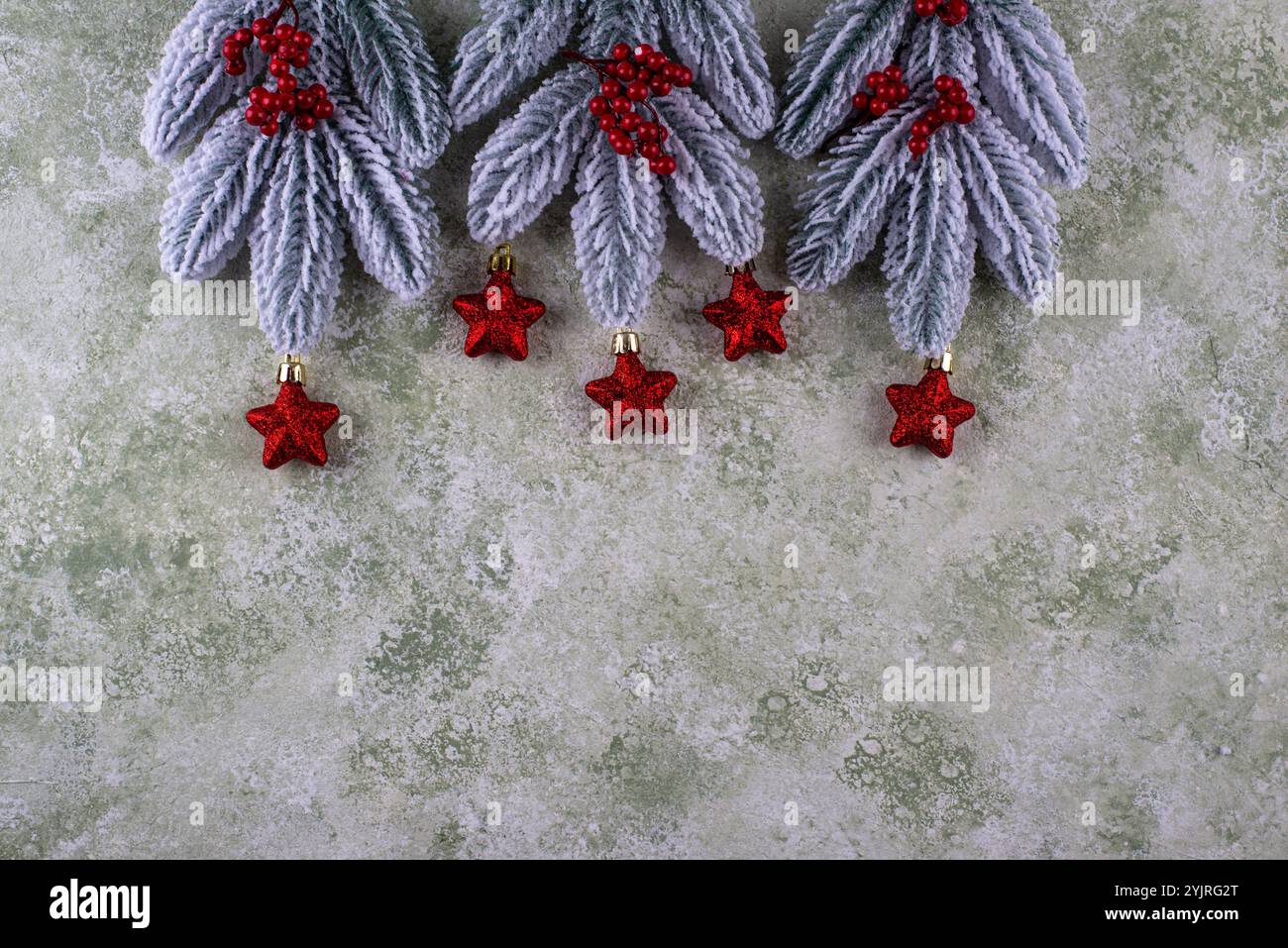 Fir tree branch star hi-res stock photography and images - Alamy