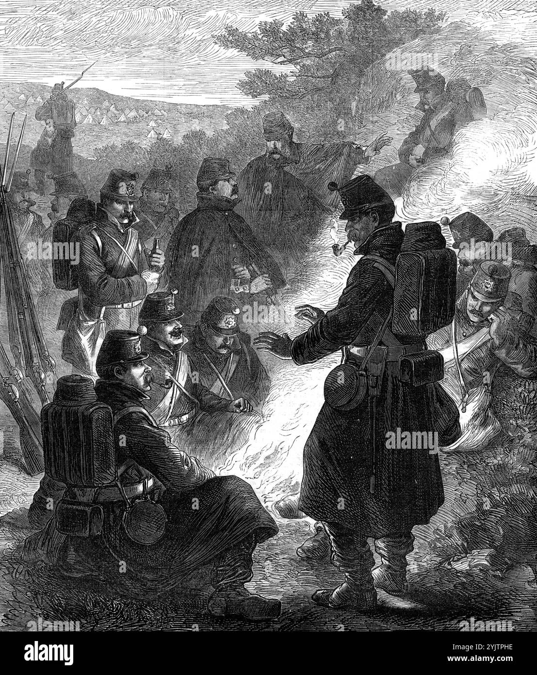 Droller The Autumn Campaign: a reserve outlying picket, 1872. British Army ...