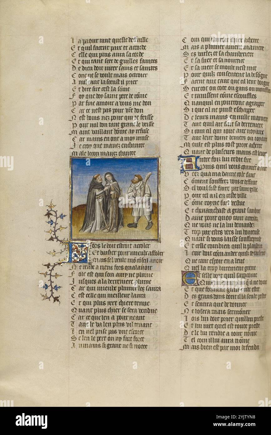 Medieval nun manuscript hi-res stock photography and images - Alamy