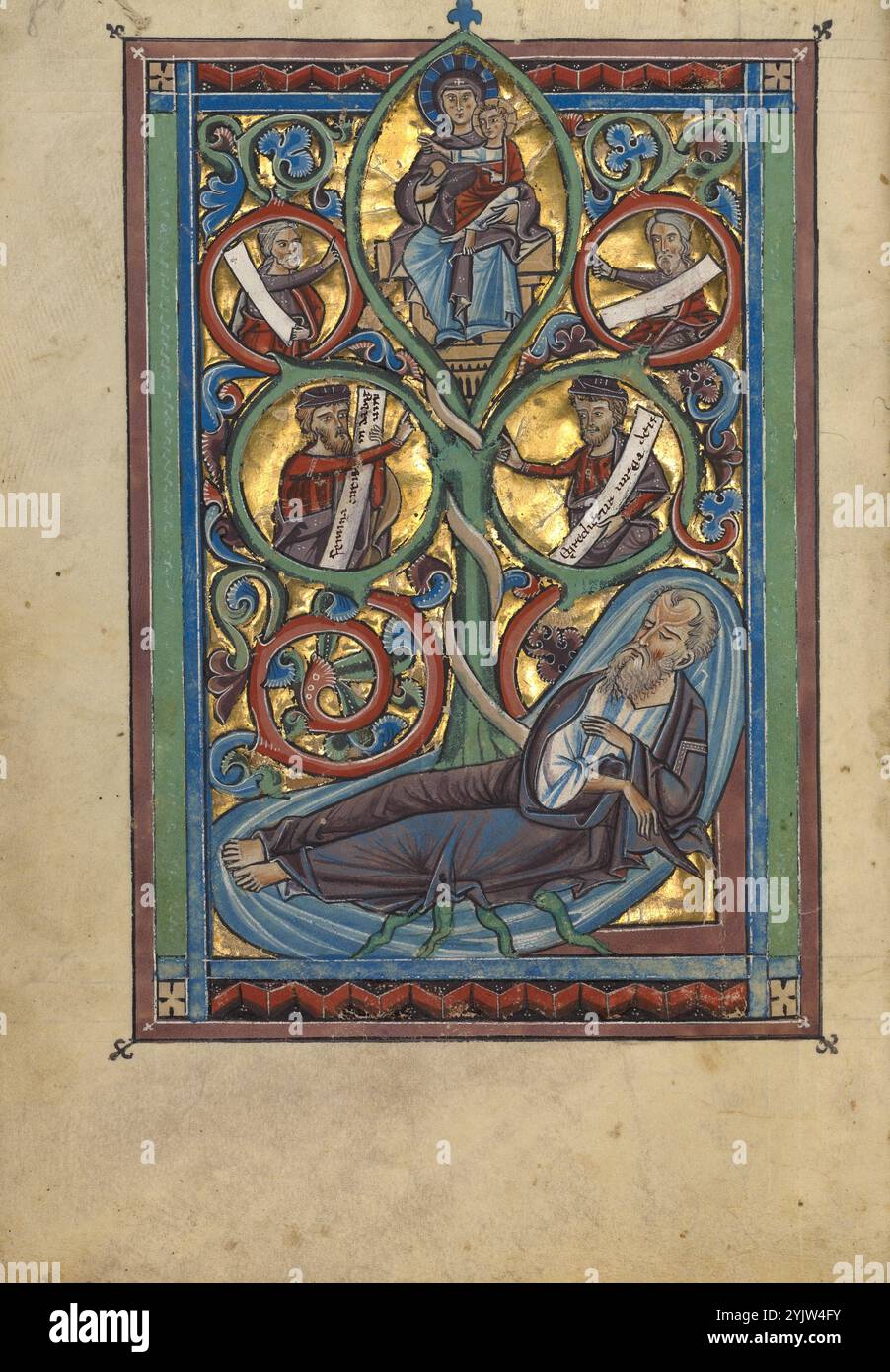 The tree of jesse psalter about 1240 1250 additional info in the