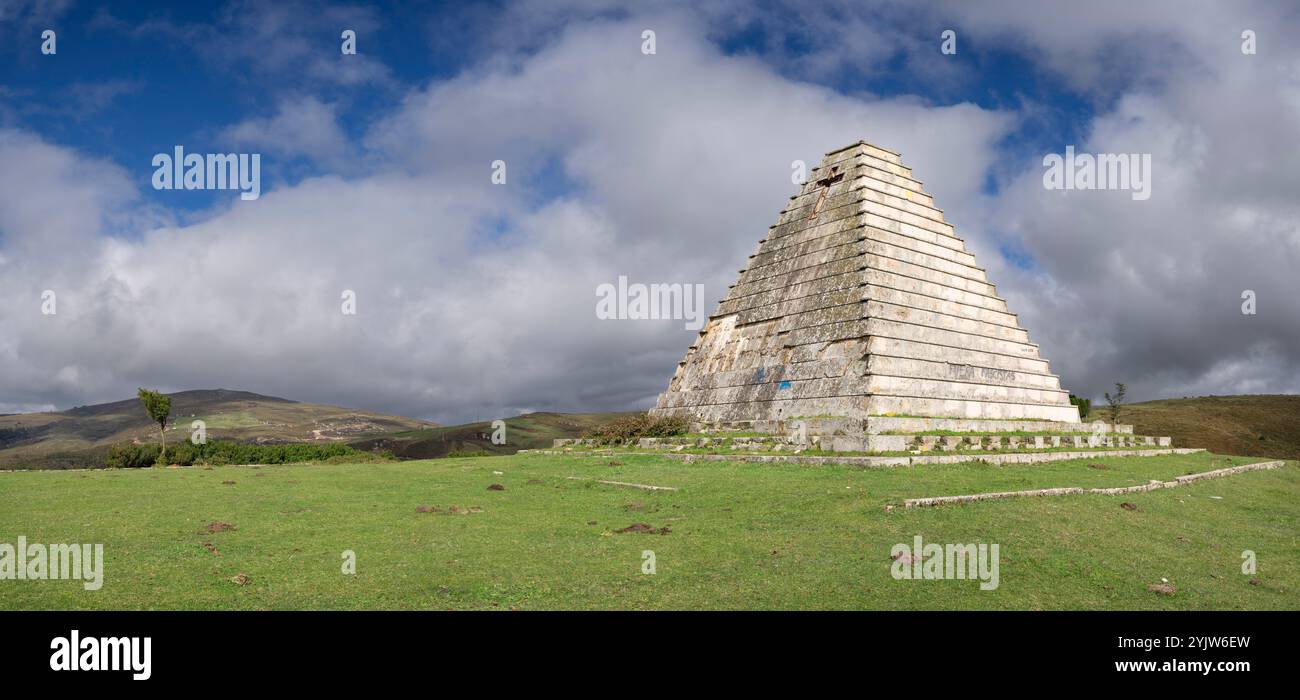 Pyramid of the Italians, 1937, mausoleum built by Francisco Franco ...