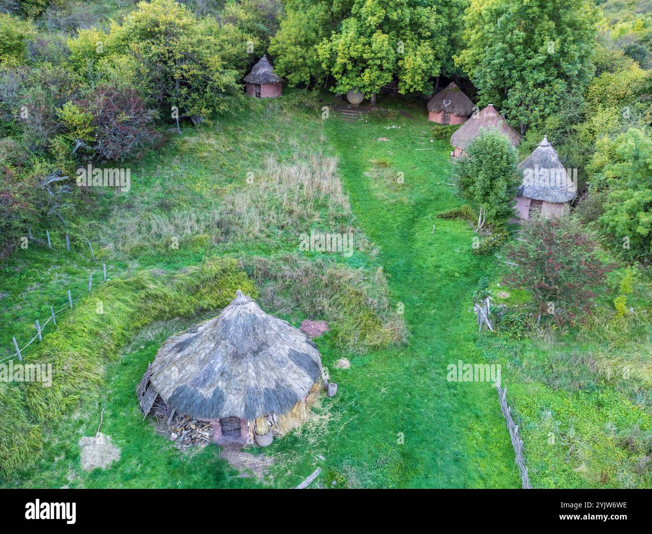 Cantabrian settlement of Argüeso, recreation of an Iron Age village ...