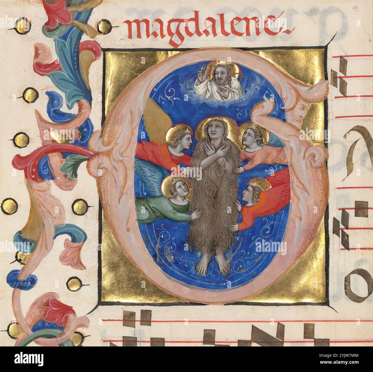 Initial G: The Assumption of Saint Mary Magdalene, about 1392-1402 ...