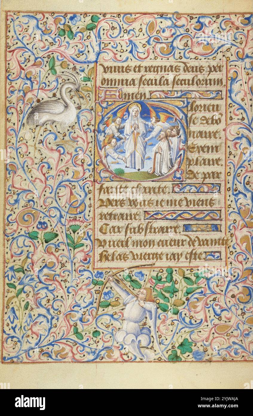 Initial G: The Assumption of the Virgin; Hours of Simon de Varie, 1455 ...