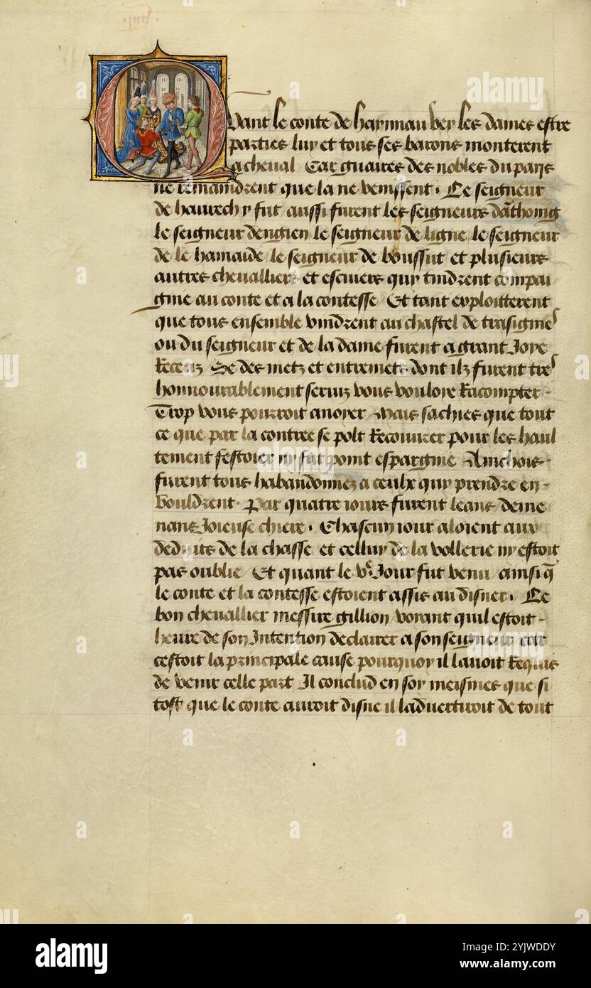 Hennin manuscript hi-res stock photography and images - Alamy