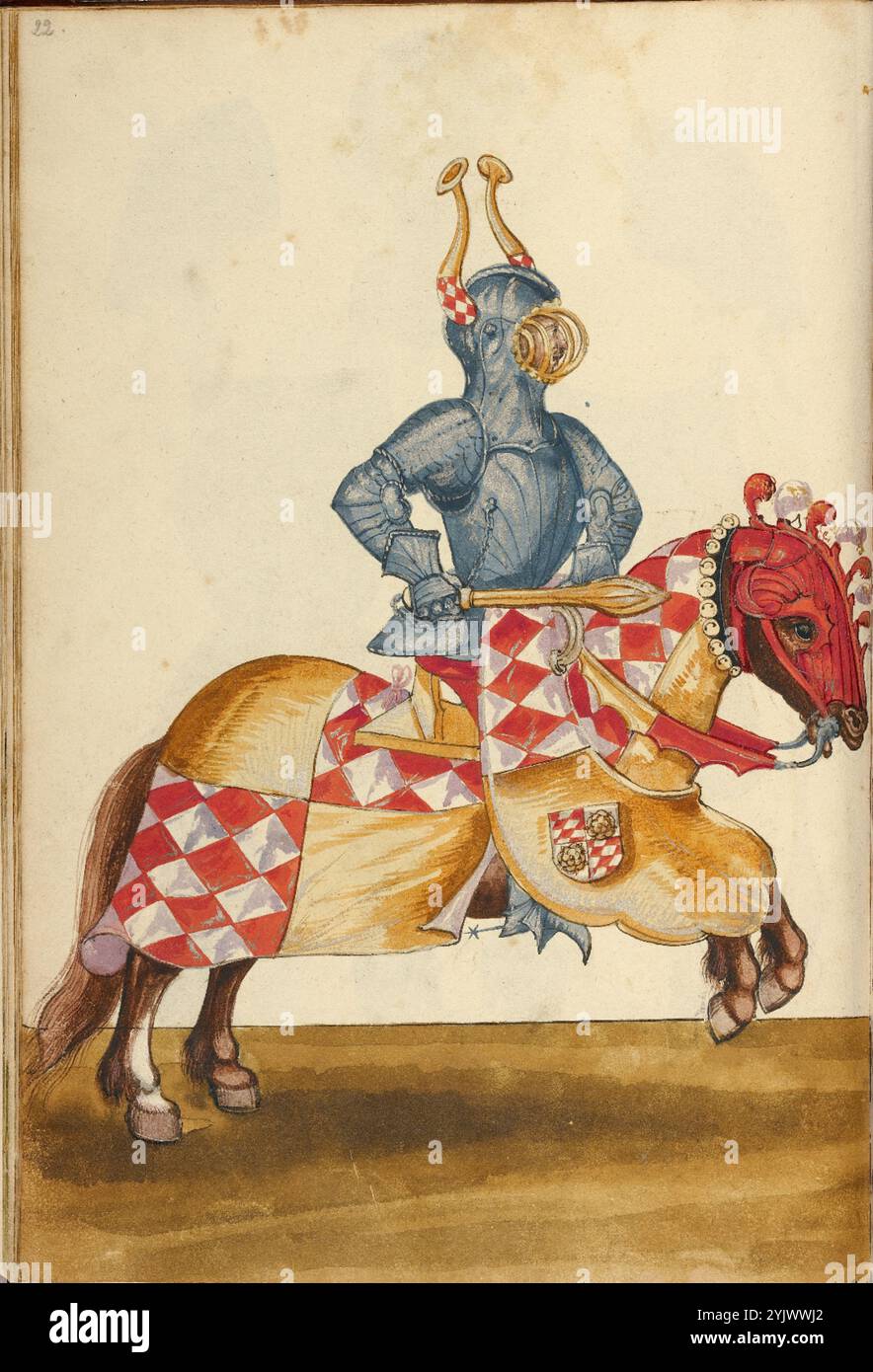 Mounted figure in historical armor hi-res stock photography and images ...