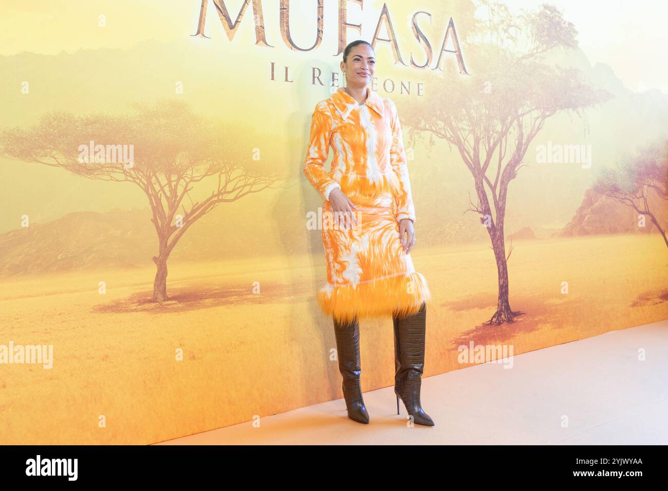 Rome, Italy. 15th Nov, 2024. Italian singer Elodie attends the photocall of the film 'Mufasa: Il Re Leone' at The Space Cinema Moderno in Rome (Photo by Matteo Nardone/Pacific Press) Credit: Pacific Press Media Production Corp./Alamy Live News Stock Photo