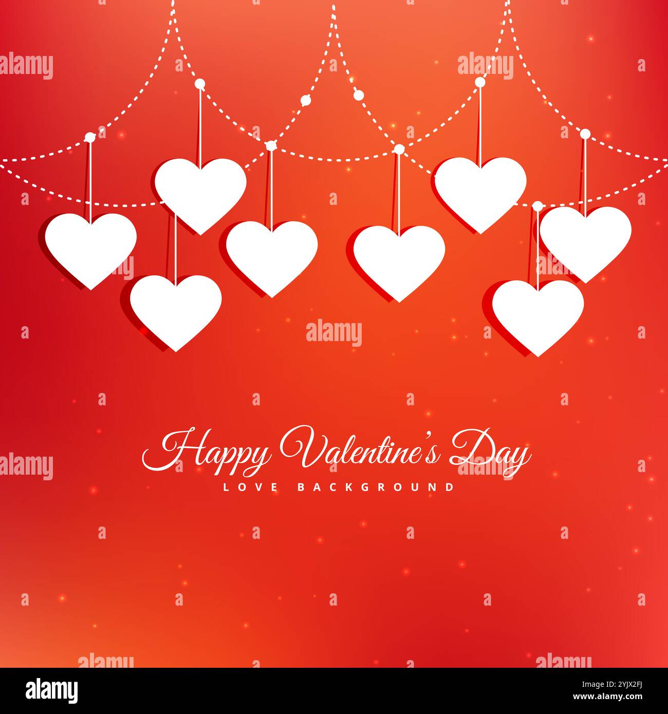 abstract Happy valentines day hearts background design illustration ...